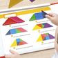 🎁Zestaw magnetycznych puzzli tangram dla dzieci