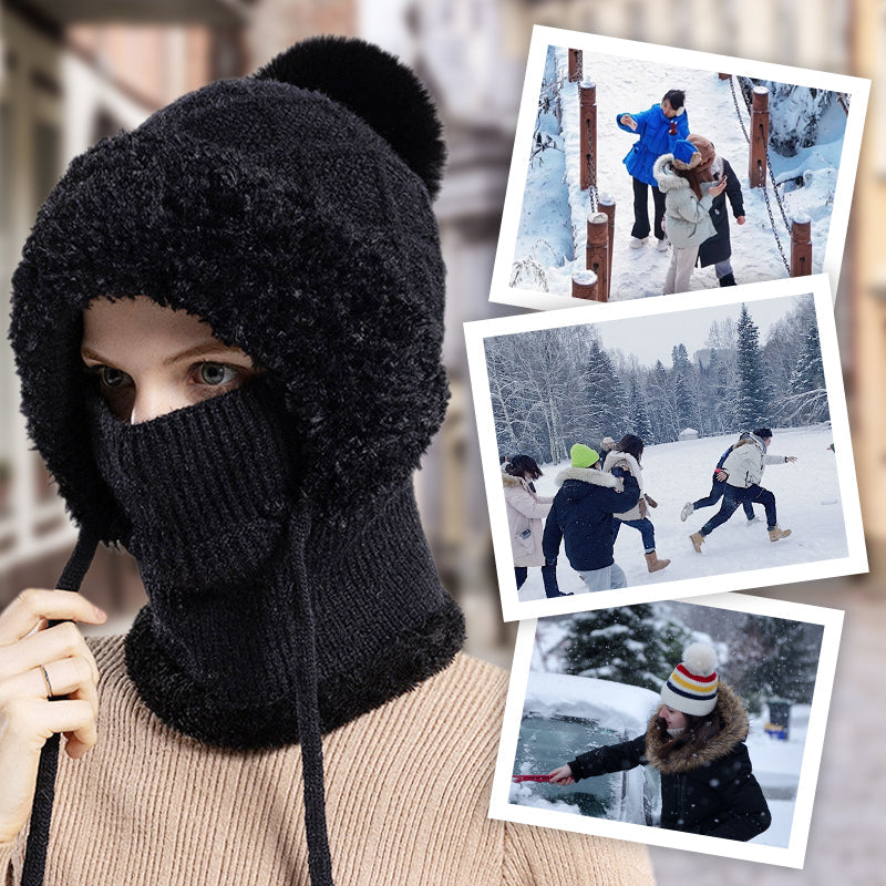 ❄️SISTA DAGENS ERBJUDANDE – 50% RABATT 💖3-i-1 Vinter balaklava för kvinnor-7