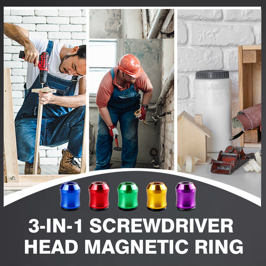 Magnetyczny pierścień z końcówką śrubokręta 3 w 1