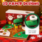 Świąteczny kalendarz z dekoracjami 3D z papieru