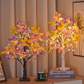 Lampa LED z motywem motyla i brzozy