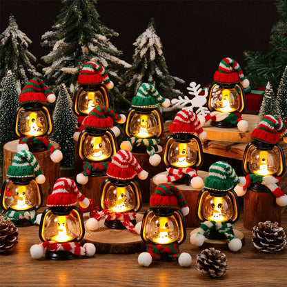 🔥🎁 Dekoracje świąteczne: mini lampion w kształcie bałwanka