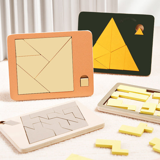 Drewniana gra logiczna Tangram