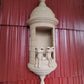 Lampa ścienna w stylu retro z wieżą zamkową