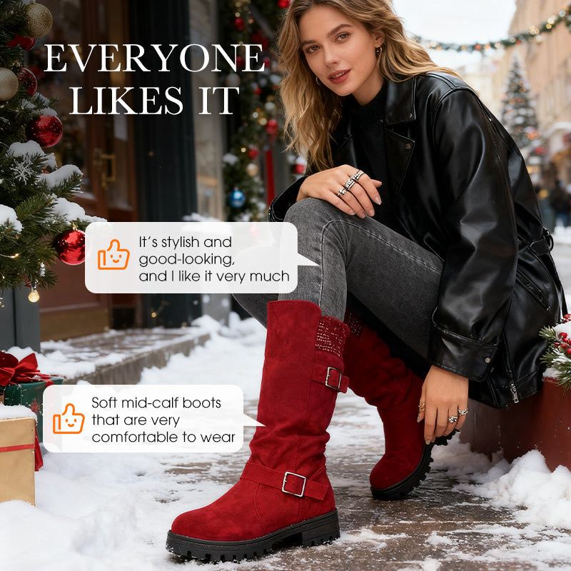 👢 50 % RABATT NU! 🔥 Chica-stövlar i mocka för damer – europeisk stil & halkfri sula, komfort hela dagen 🍂✨-8