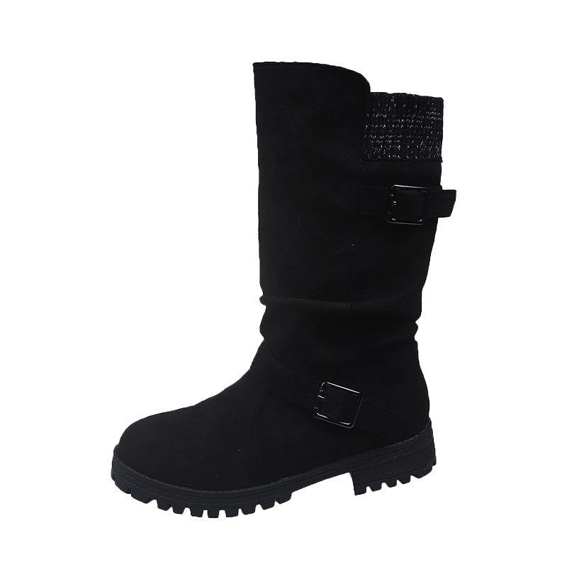 👢 50 % RABATT NU! 🔥 Chica-stövlar i mocka för damer – europeisk stil & halkfri sula, komfort hela dagen 🍂✨-11