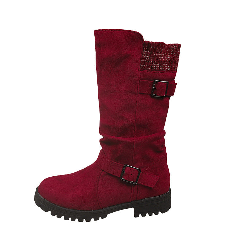 👢 50 % RABATT NU! 🔥 Chica-stövlar i mocka för damer – europeisk stil & halkfri sula, komfort hela dagen 🍂✨-13