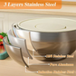 🥣Zestaw misek ze stali nierdzewnej – wszechstronne narzędzie kuchenne🧀🥕