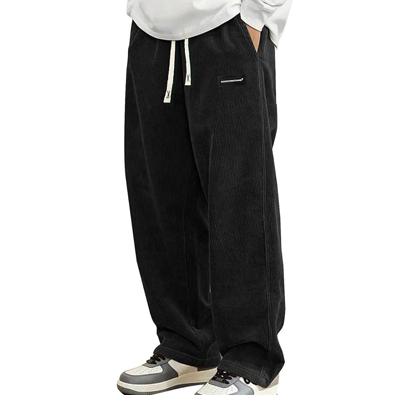 🔥Populär produkt🔥Casual corduroybyxor med vida ben – unisexmodell-12