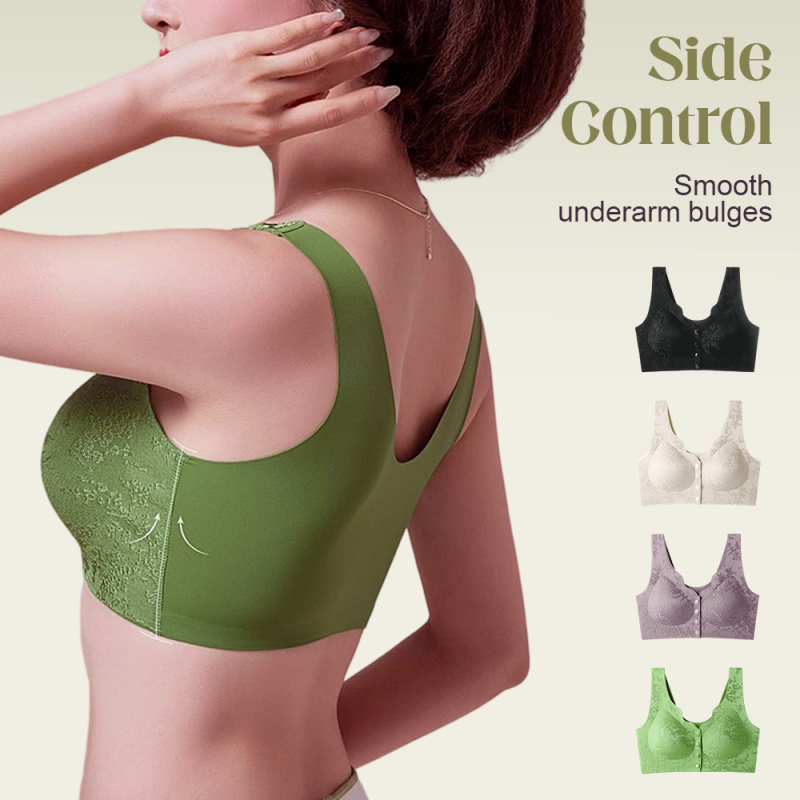 🔥Köp 2 få 1 gratis🔥 Comfort Front-Clasp & Wire-Free Seamless Bra