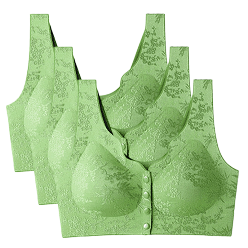 🔥Köp 2 få 1 gratis🔥 Comfort Front-Clasp & Wire-Free Seamless Bra-12