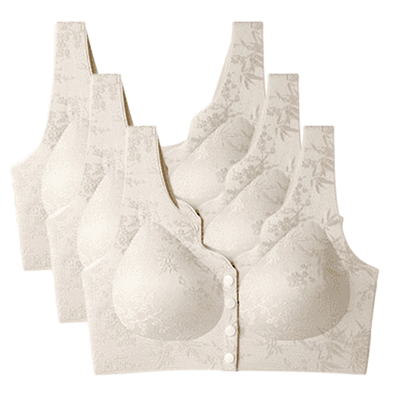🔥Köp 2 få 1 gratis🔥 Comfort Front-Clasp & Wire-Free Seamless Bra-13