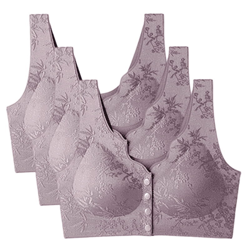 🔥Köp 2 få 1 gratis🔥 Comfort Front-Clasp & Wire-Free Seamless Bra-15