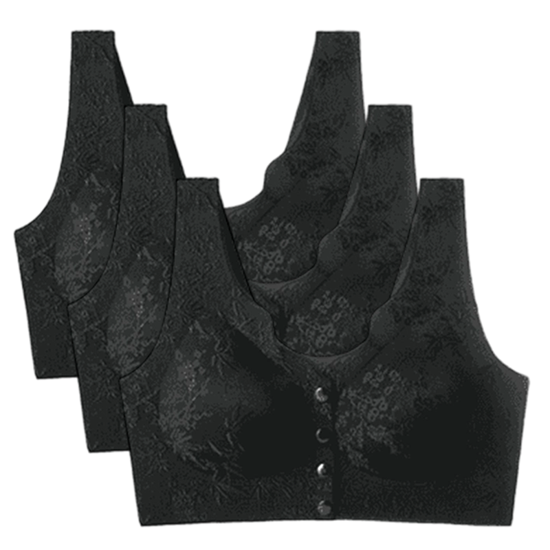 🔥Köp 2 få 1 gratis🔥 Comfort Front-Clasp & Wire-Free Seamless Bra-14