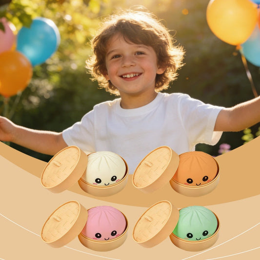 Urocza zabawka do wyciskania pierogów (w zestawie koszyk do gotowania na parze)