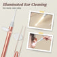 Podświetlany zestaw łyżeczki do uszu i pęsety z lupą