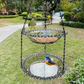 Vintage-Style Hanging Bird Feeder & Bath