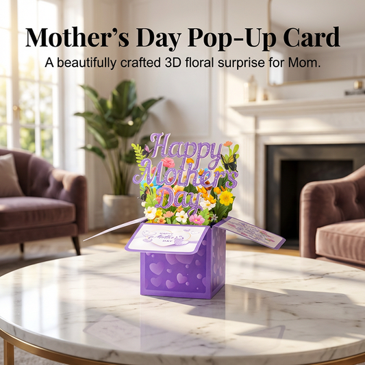 💖Kartka okolicznościowa z kwiatowym motywem na Dzień Matki