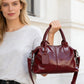 Duża damska torebka z miękkiej skóry👜