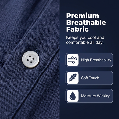 👔Męska jesienna koszulka typu henley w stylu casual