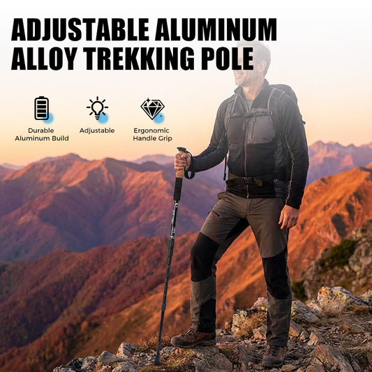 🔥Regulowana kij trekkingowy ze stopu aluminium
