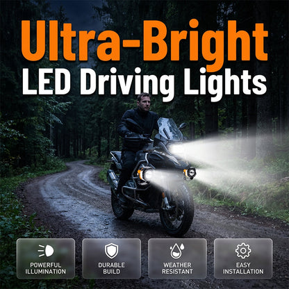 🚗 Uniwersalny, wysokowydajny reflektor LED do motocykli 🔥