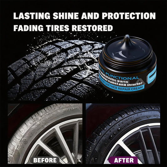 Wielofunkcyjny Krem do Regeneracji Plastików i Opon Zestaw