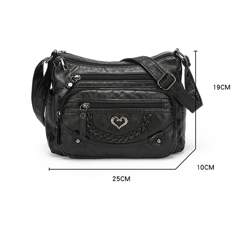 🔥50 % rabatt! 🔥🎁 Kvinnors mjuka PU-axelväska – flera fickor för perfekt organisation 👜🔑 [Begränsat erbjudande]-21