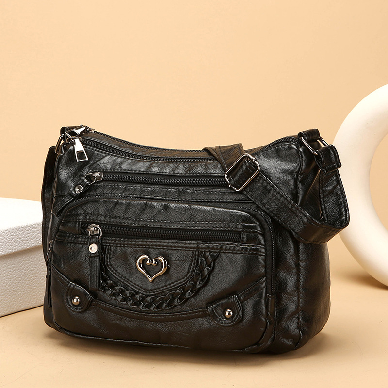 🔥50 % rabatt! 🔥🎁 Kvinnors mjuka PU-axelväska – flera fickor för perfekt organisation 👜🔑 [Begränsat erbjudande]-14