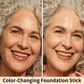 🎉[OFFICIAL PRODUCT] 🎉Cover Cream Stick V w/ Detachable Brush - Korean Skin Care Color-Changing Foundation Stick with Collagen Capsules (0.45 oz)