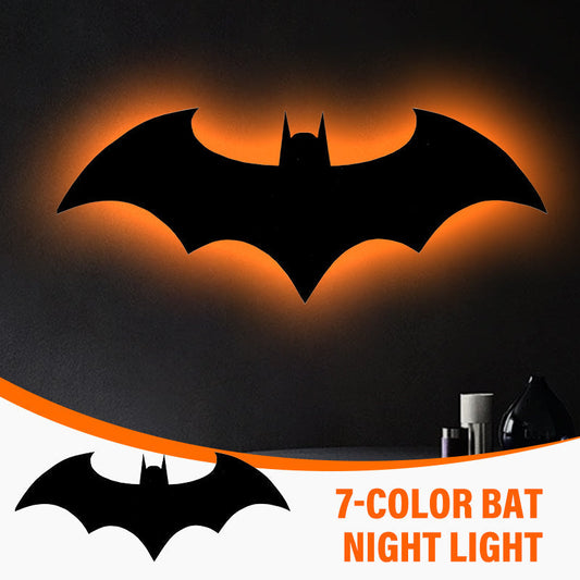 7-kolorowa lampka nocna w kształcie nietoperza