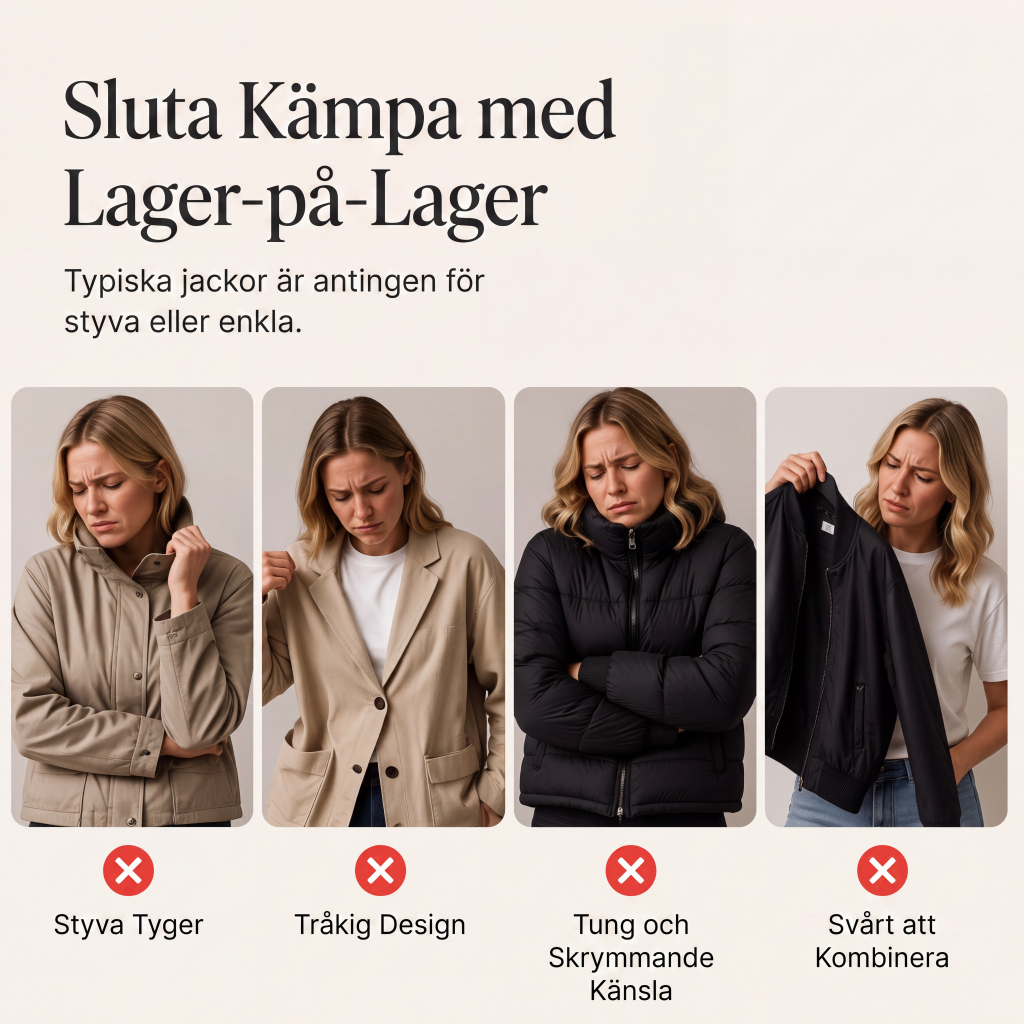 🧥Elegant ribbstickad kappa för dam med jeansdetaljer-1