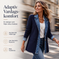 🧥Elegant ribbstickad kappa för dam med jeansdetaljer-4