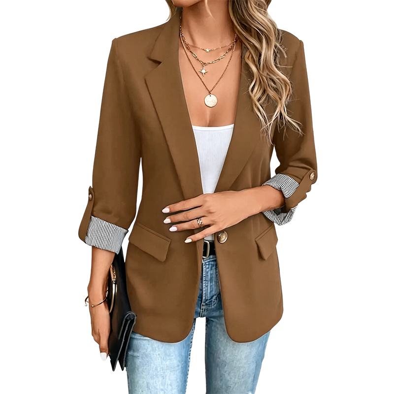 Casual-kavaj för damer-16