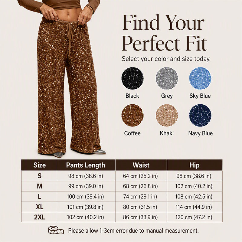 Ny kollektion🛍️Raka byxor för dam med elastisk midja-2