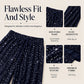 Ny kollektion🛍️Raka byxor för dam med elastisk midja-1