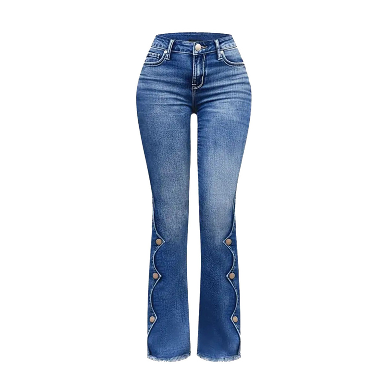 Nya ankomster📦  Klassiska högmidjade jeans med designertouch – stretchig kvalitet för rörelsefrihet-9