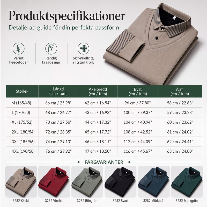 Nya ankomster📦|Herrtopp i falsk tvådelad design med långa ärmar-7