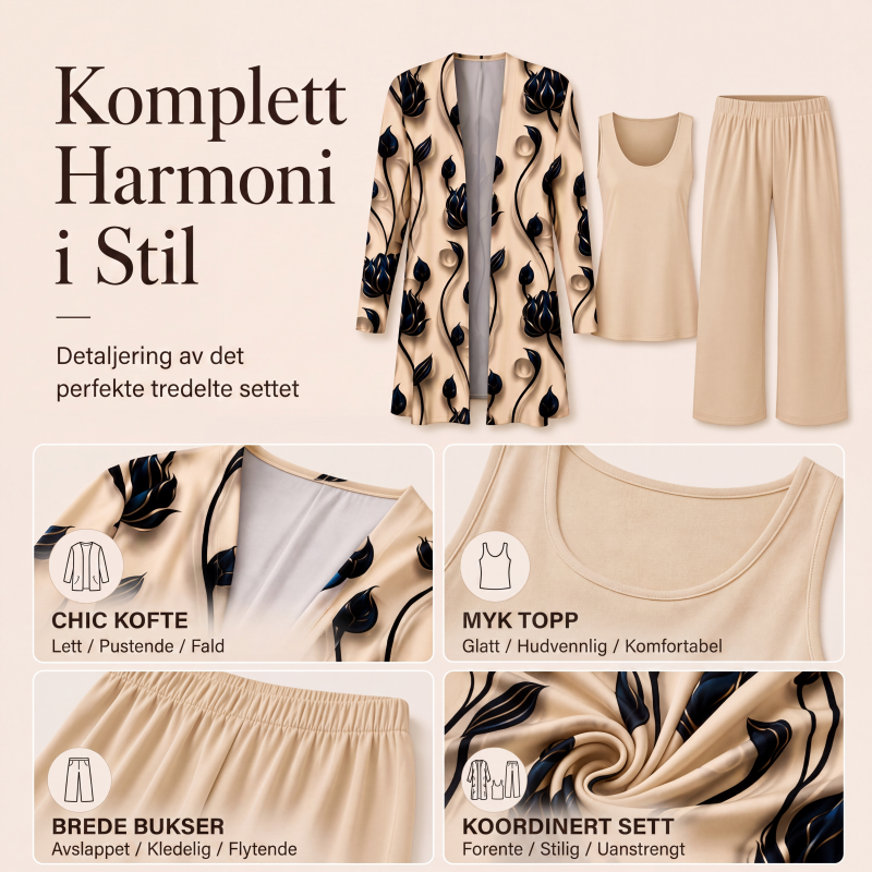 Nya ankomster📦 👚 Mångsidigt 3-delat set i premiumkvalitet – tidlös elegans för alla tillfällen-1