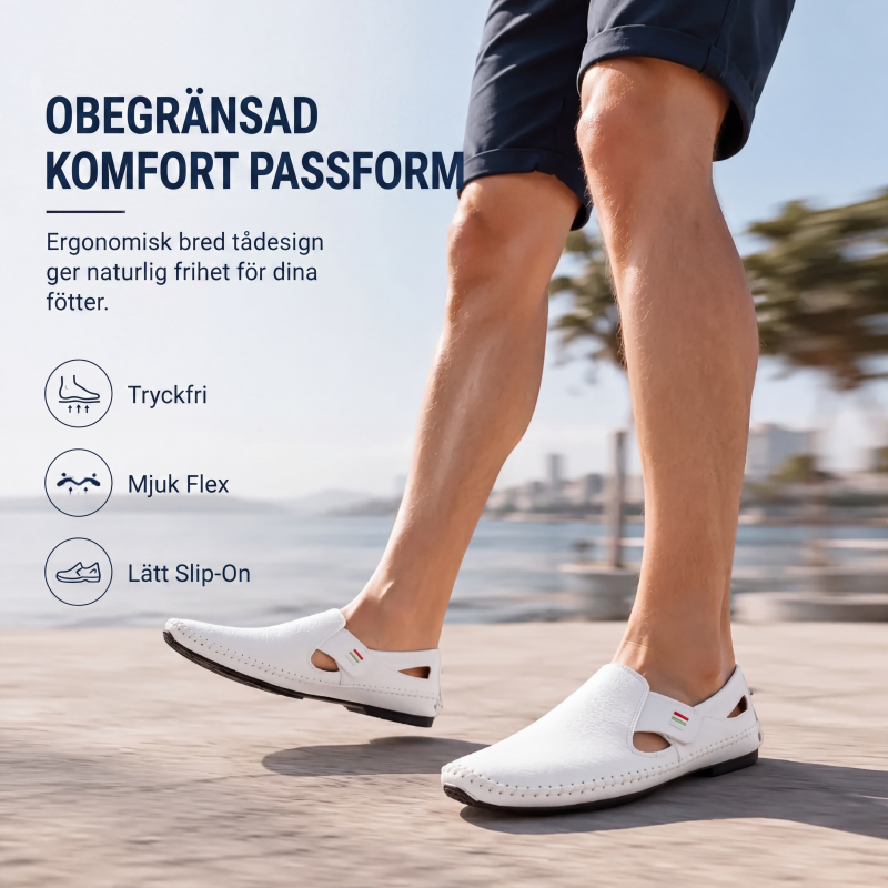 Andningsbara slip-on-loafers för män, avslappnad stil-2