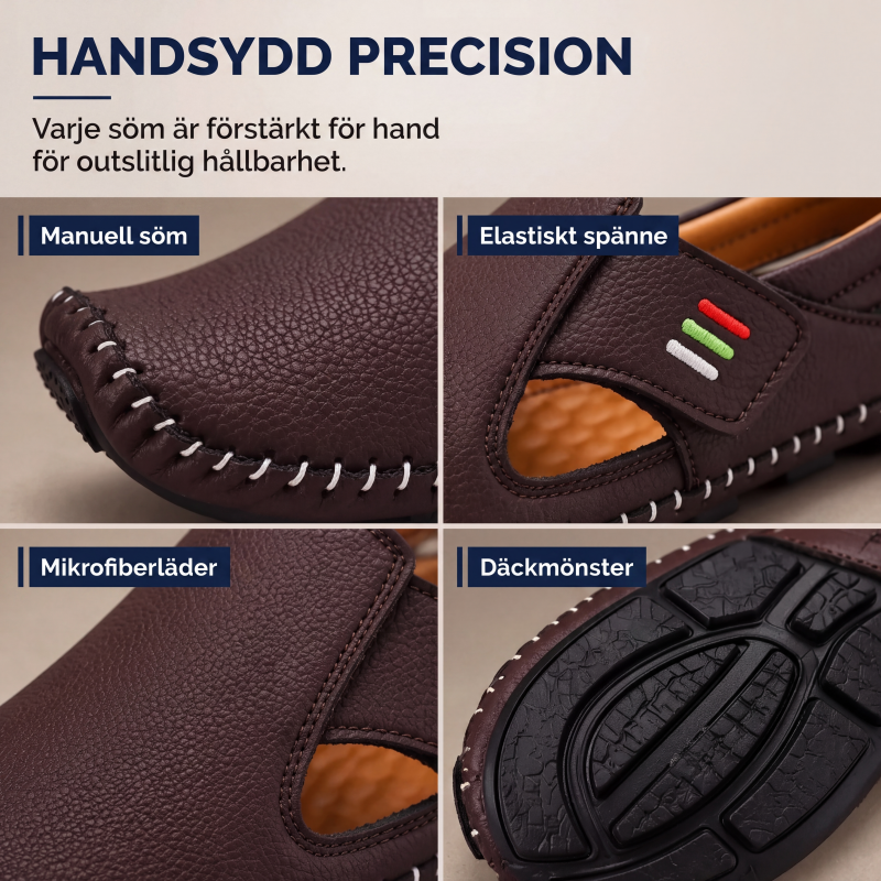 Andningsbara slip-on-loafers för män, avslappnad stil-5