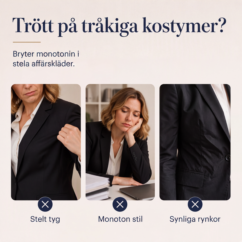 Nyhet✨ 🌸 Konstnärlig kavaj med matchande byxor – professionell stil med mjuk blomsterdetalj-4