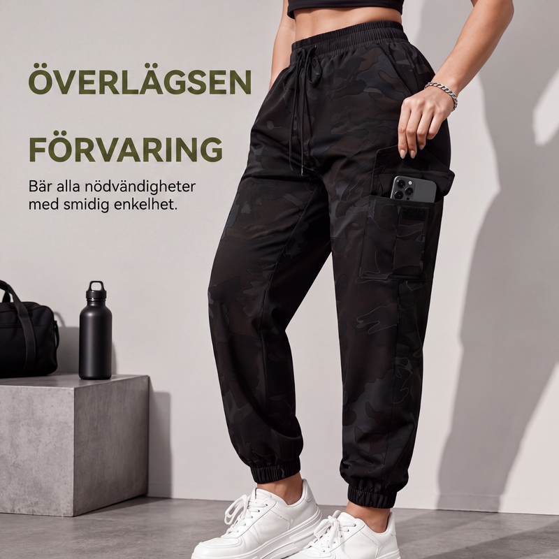 Bästsäljare🔥 👖 Cargo joggers med multifickor – stretchig komfort för urban livsstil-3