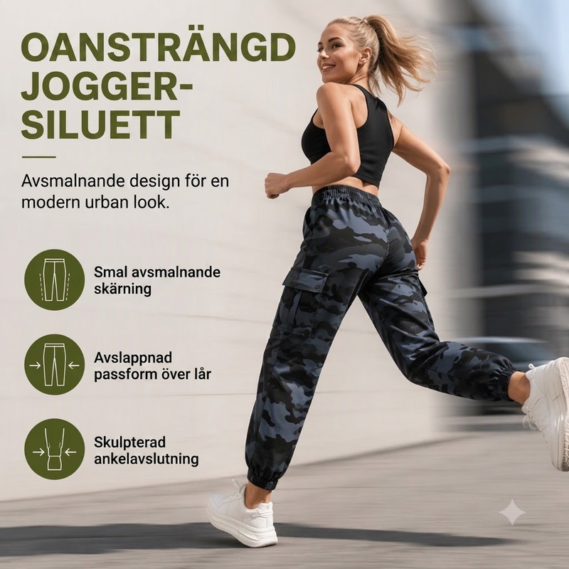 Bästsäljare🔥 👖 Cargo joggers med multifickor – stretchig komfort för urban livsstil-2