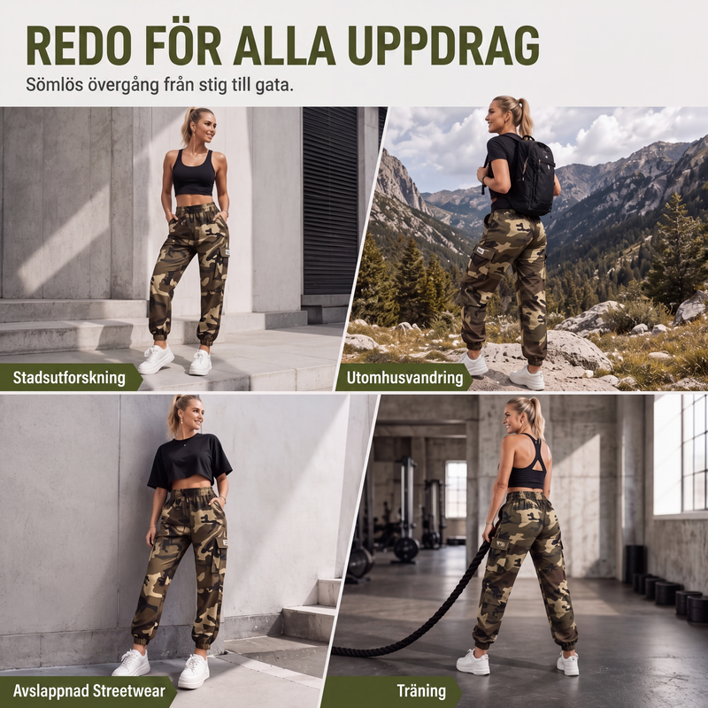 Bästsäljare🔥 👖 Cargo joggers med multifickor – stretchig komfort för urban livsstil-6
