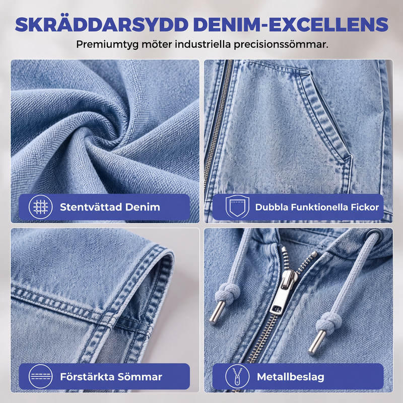 🔥Bästsäljare🧥 Oversize känguväst med huva-3