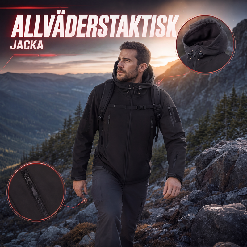 🚚 Fri frakt på just den här produkten!  Herrarnas Vinterjacka – Vindtät, Varm och Vattentät Friluftsjacka