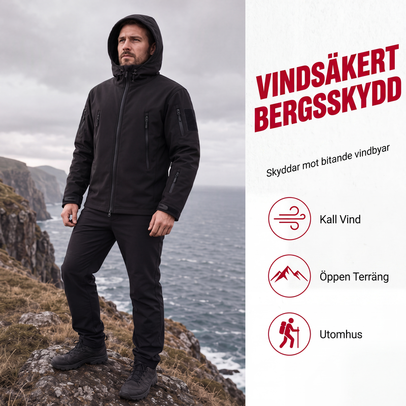 🚚 Fri frakt på just den här produkten!  Herrarnas Vinterjacka – Vindtät, Varm och Vattentät Friluftsjacka-1