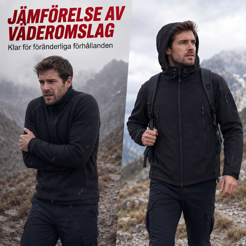 🚚 Fri frakt på just den här produkten!  Herrarnas Vinterjacka – Vindtät, Varm och Vattentät Friluftsjacka-5