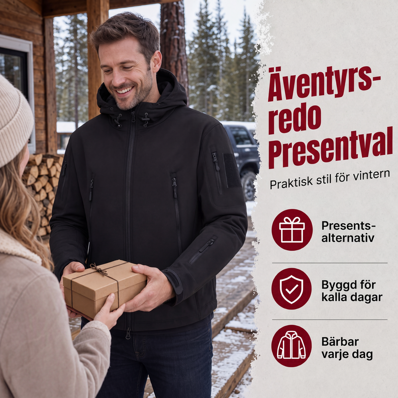 🚚 Fri frakt på just den här produkten!  Herrarnas Vinterjacka – Vindtät, Varm och Vattentät Friluftsjacka-10